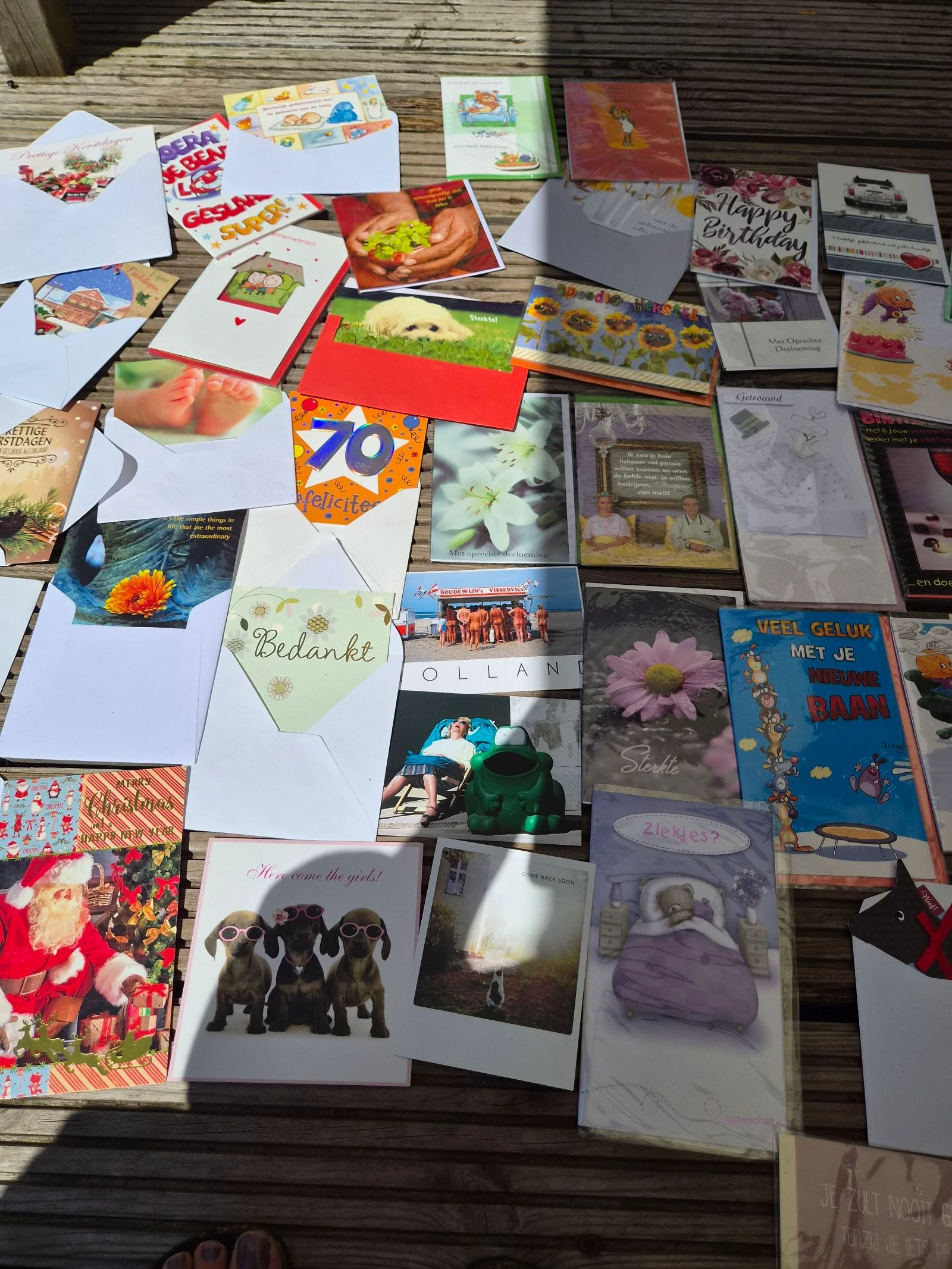50 Tarjetas de felicitación impecables y 35 sobres nuevos – photo 3